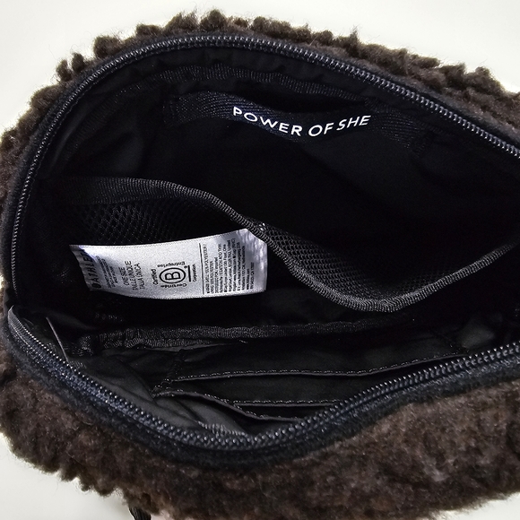 Athleta All About Shearling Belt Bag Brown - Picture 4 of 5